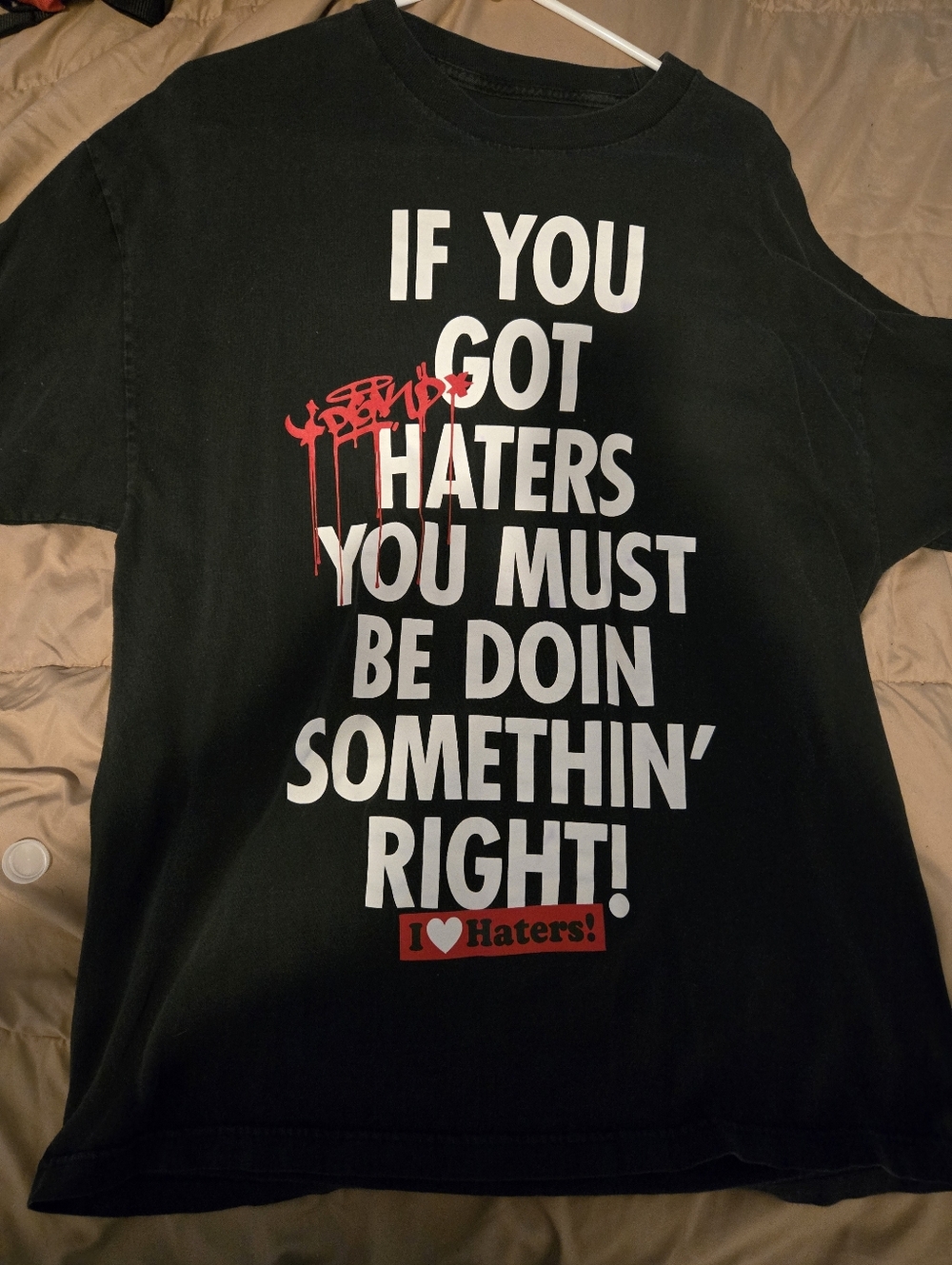 DGK Black Tee with White KAYO Logo Print